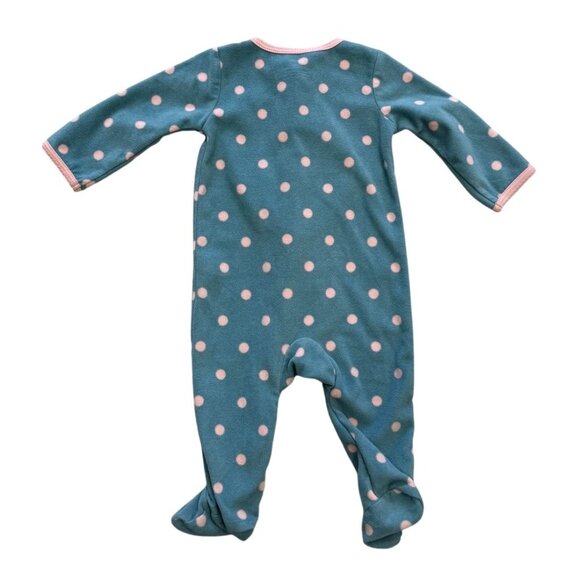 Baby Girls 2Piece Carters Sleep Play Footed Pajamas 6M Fleece Pink Blue - Picture 5 of 7